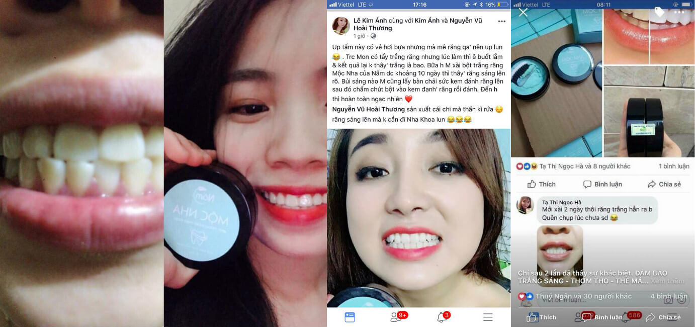 Bột trắng răng Mộc Nha có tốt không?