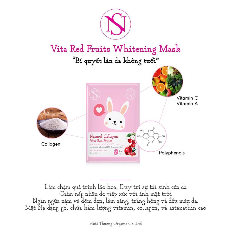 Mặt nạ NS Mask -mặt nạ Nấm Hoài Thương